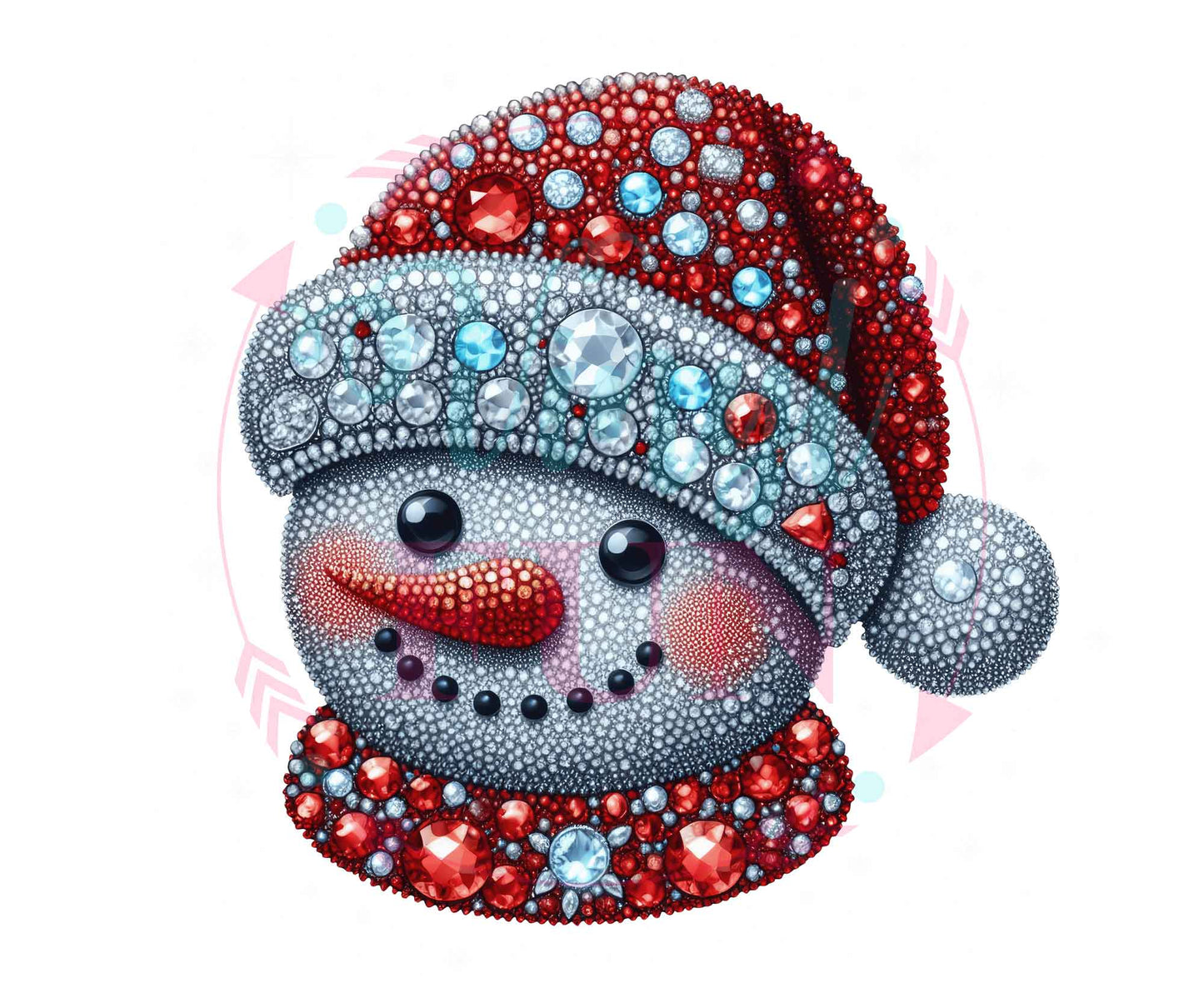 UVDTF Rhinestone Snowman Decal - XM27