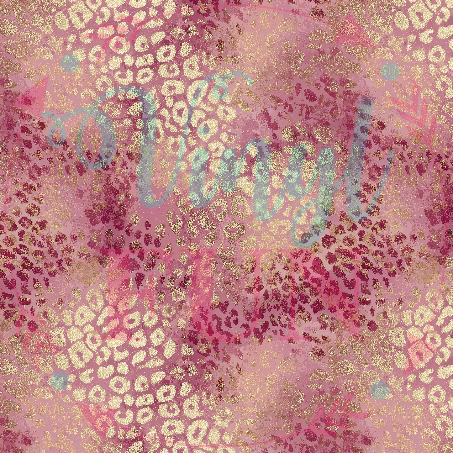 Rose Gold Leopard Print Pattern-D10