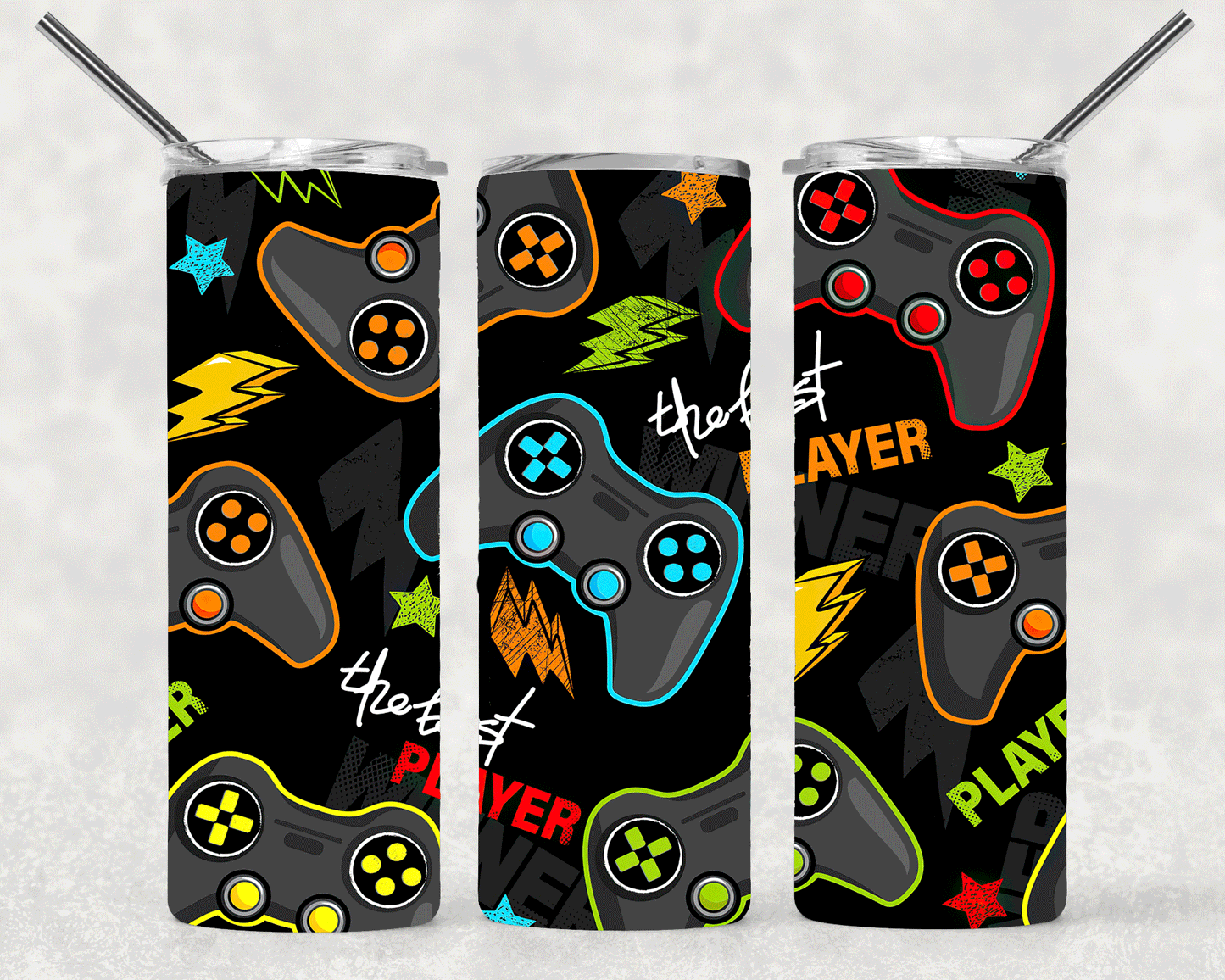 Gamer Wrap For Straight Tumbler-S329