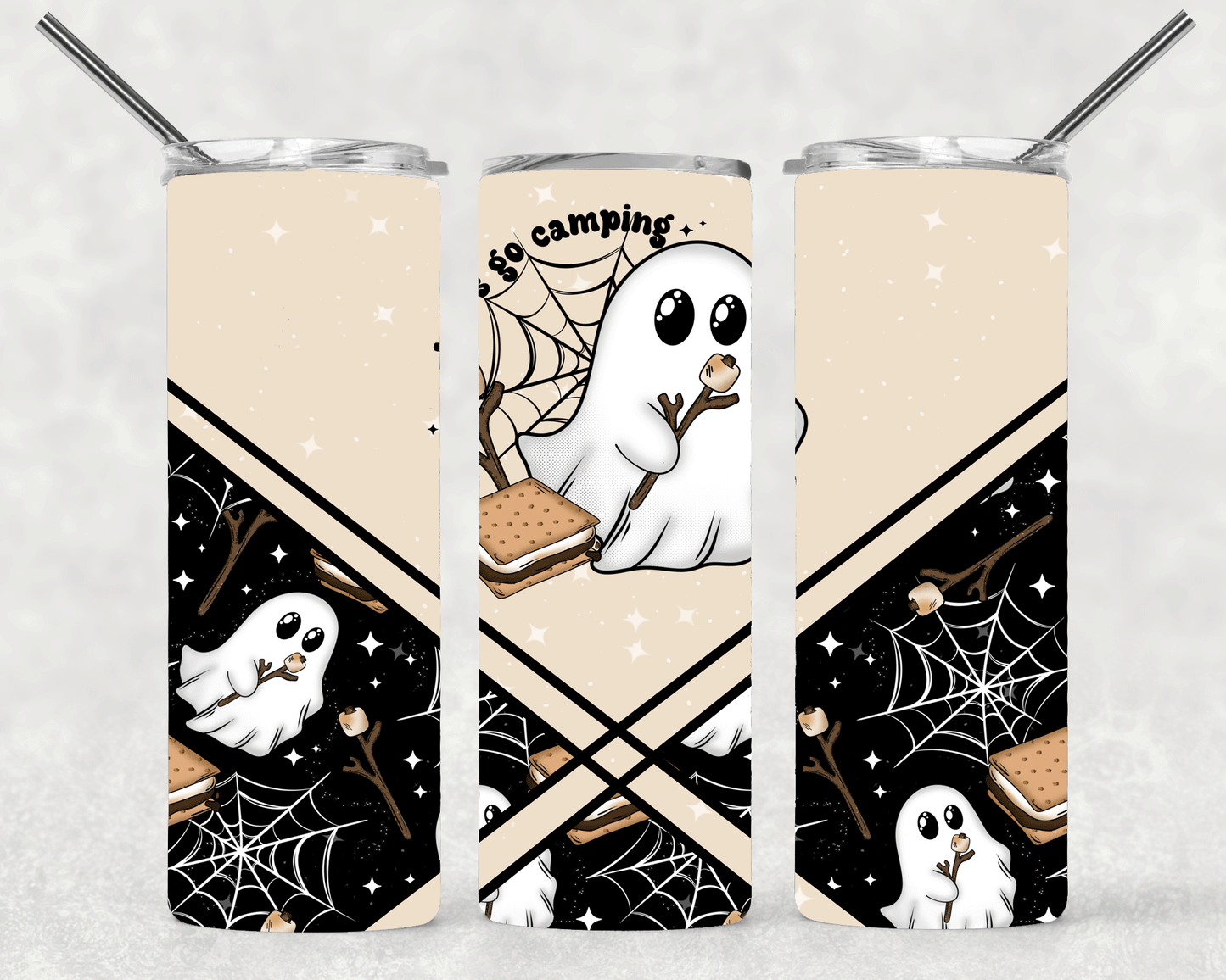 Ghost Camping Wrap For Straight Tumbler-S358