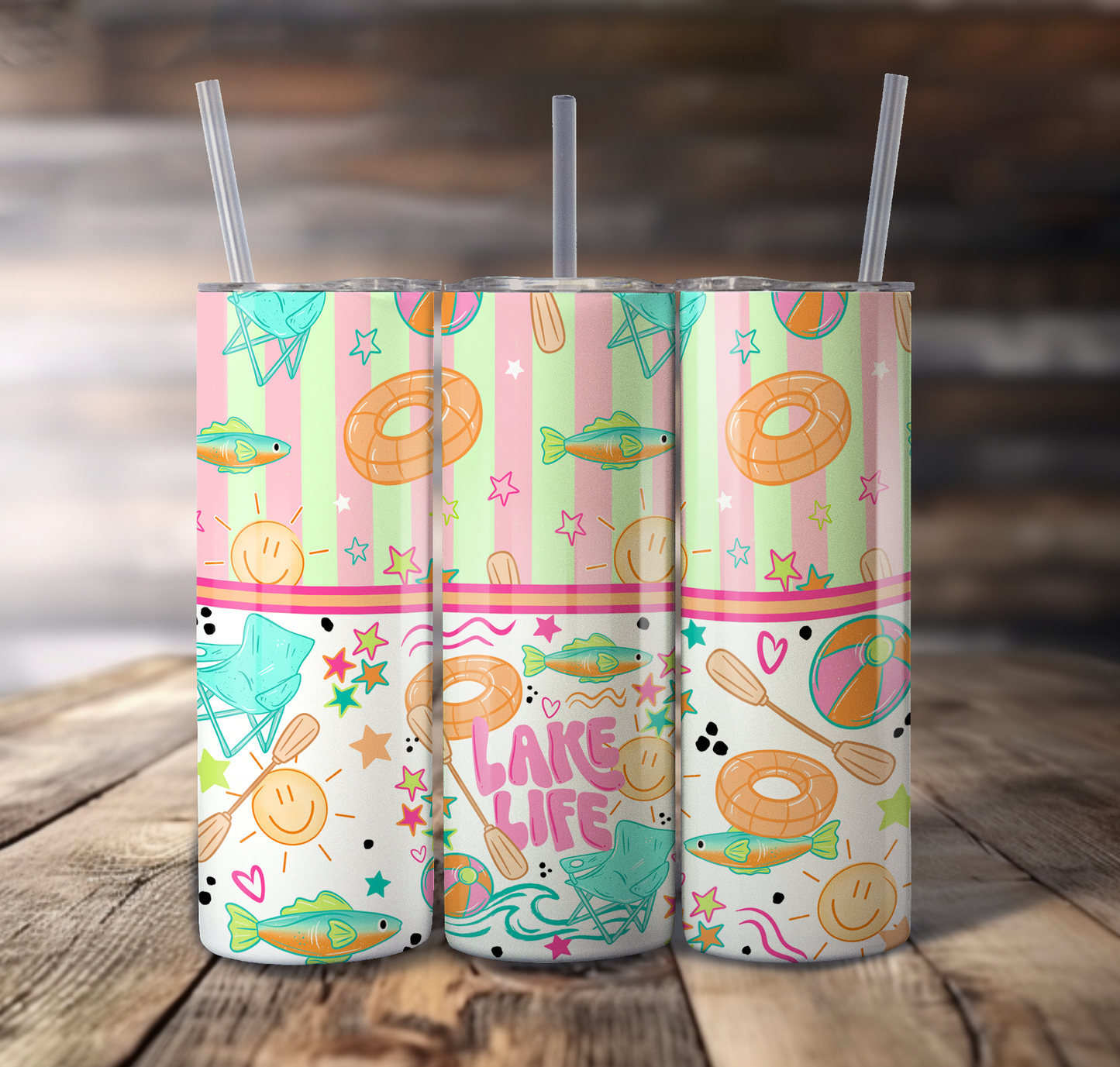 Lake Life For Straight Tumbler - S824