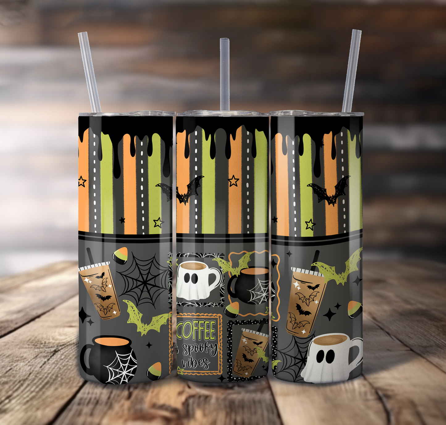 Coffee Spooky Vibe For Straight Tumbler - S838