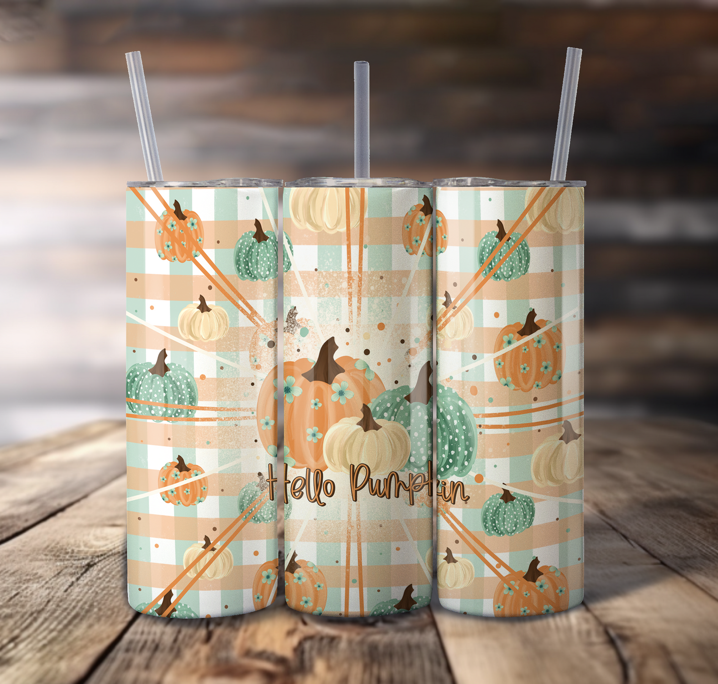 Hello Pumpkin For Straight Tumbler - S843