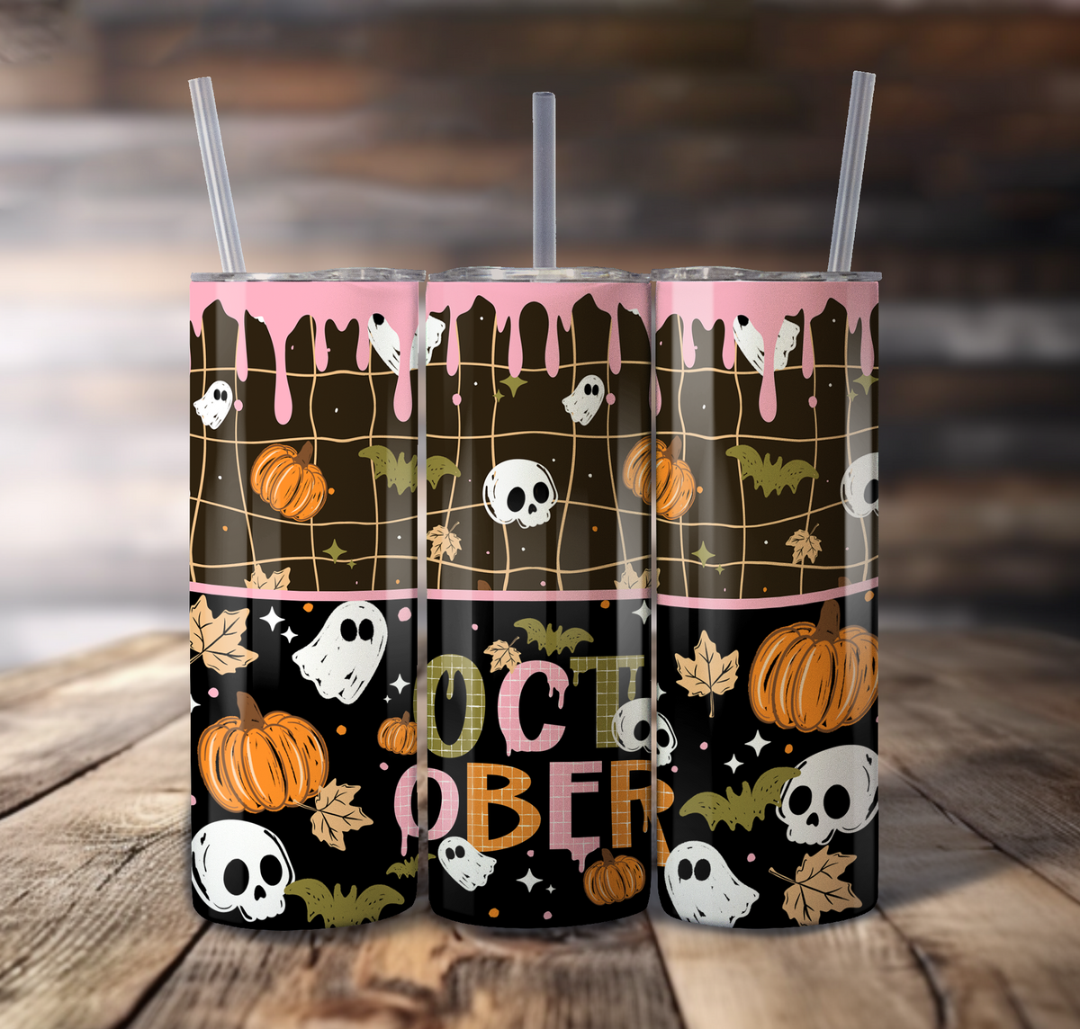 October For Straight Tumbler - S883