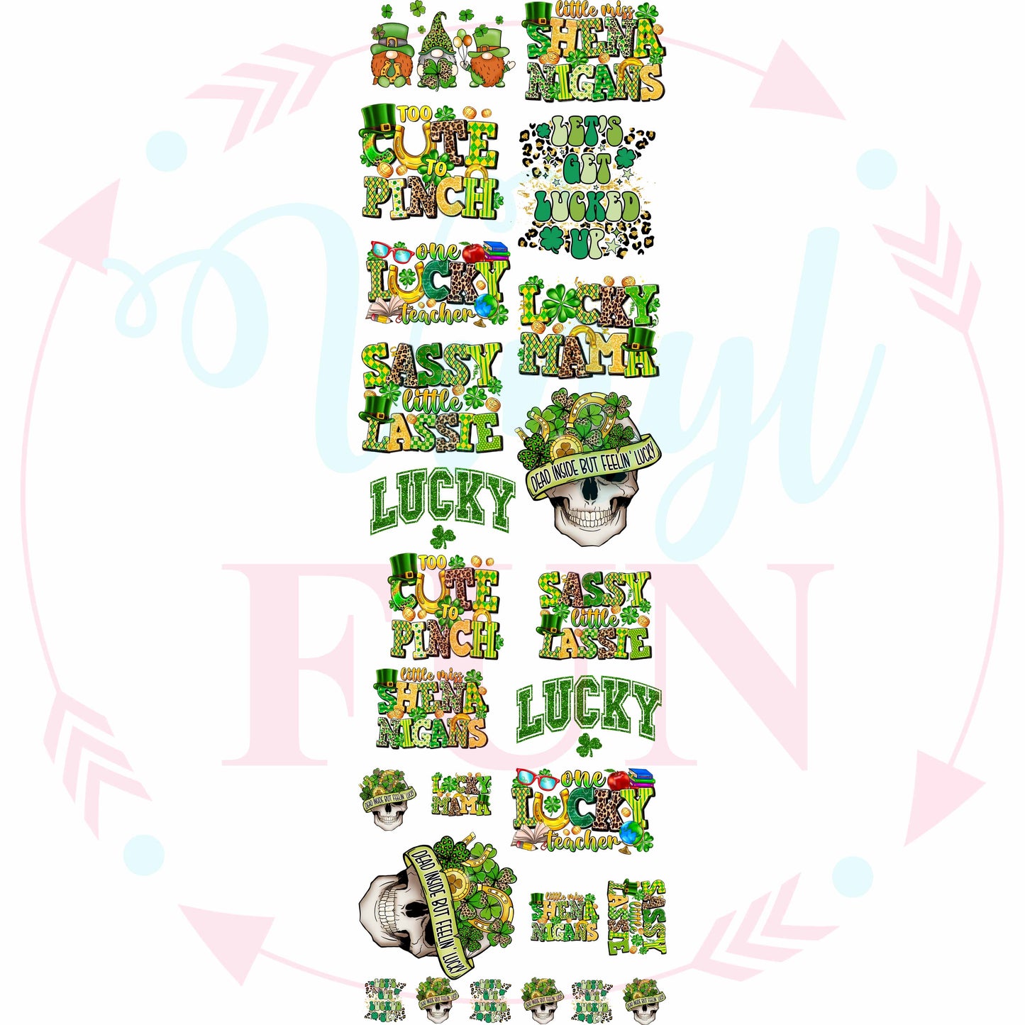 So Lucky Transfer-For Fabrics