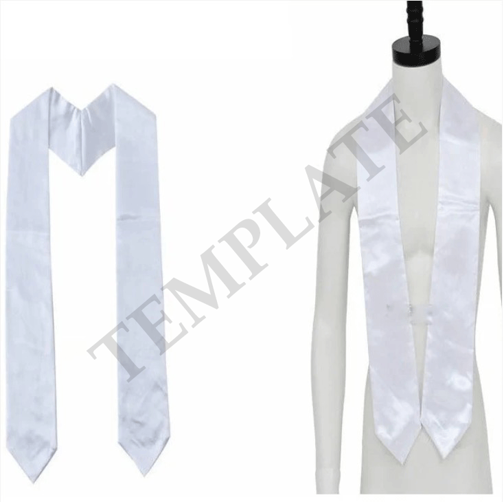 Adult Graduation Stole Template-Digital Download
