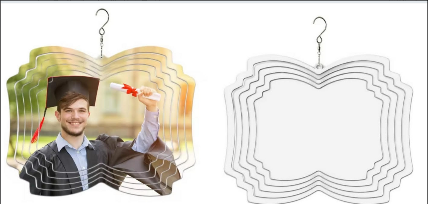 Graduation Wind Spinner