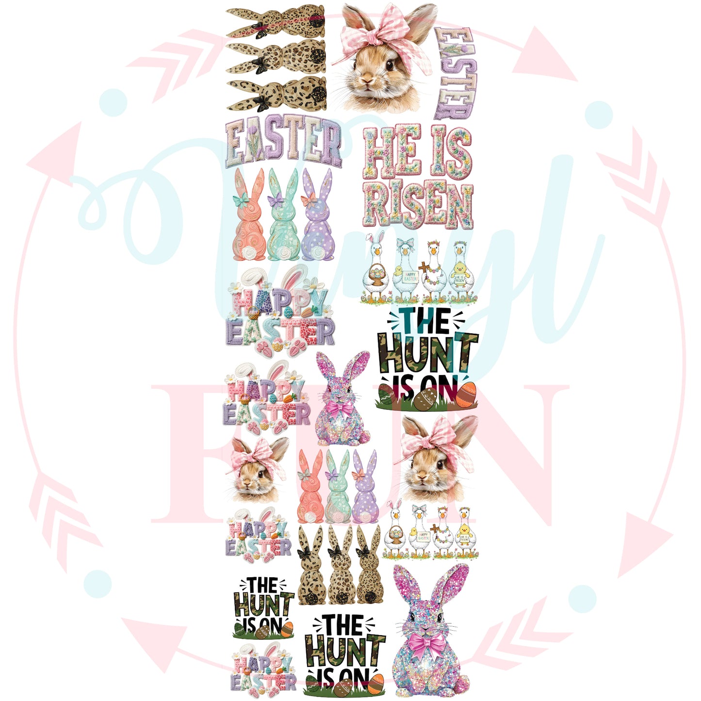 Simply Easter Gang Sheet 22"x60"