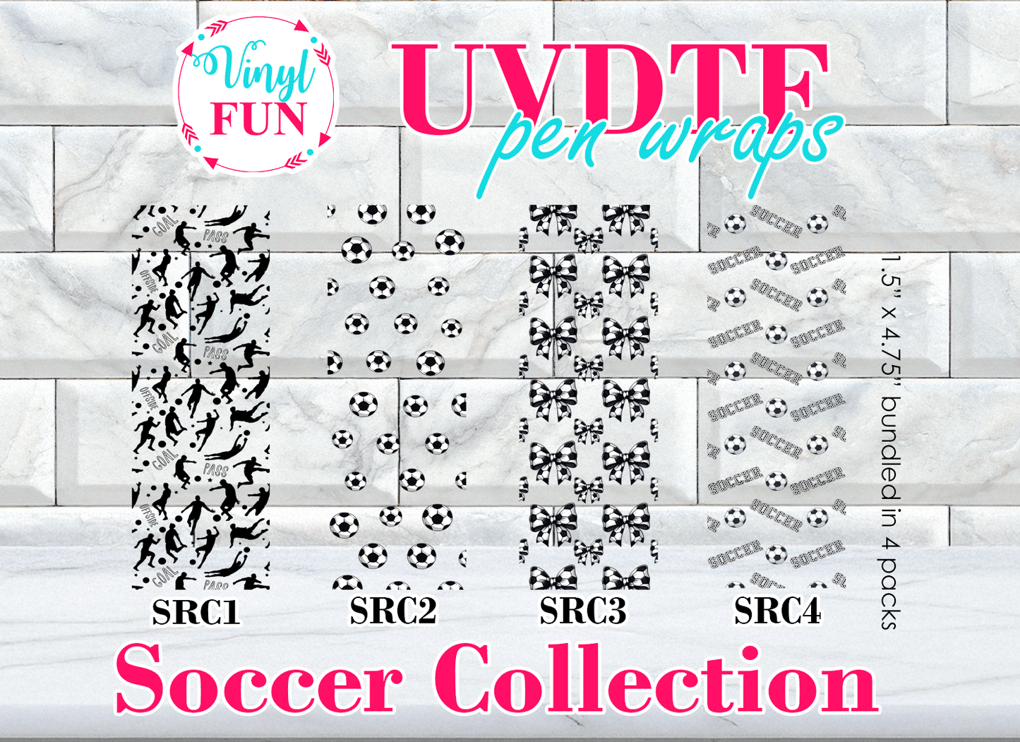 UVDTF Soccer Pen Wraps