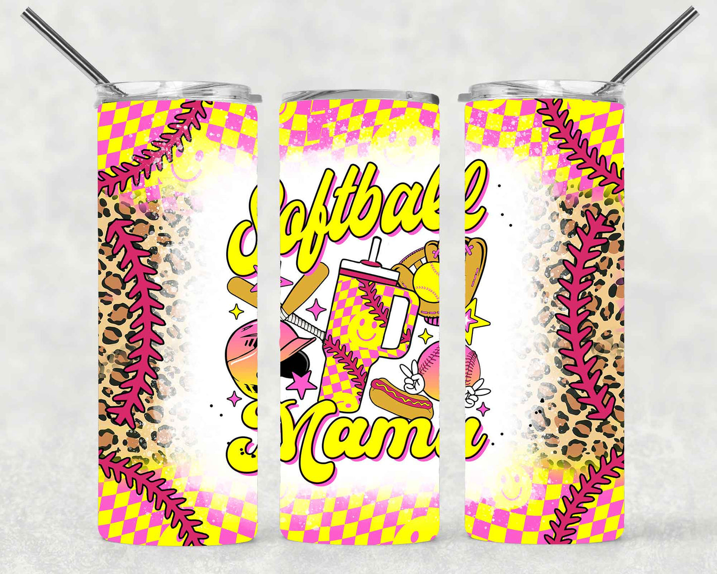 Softball Mama Wrap For Straight Tumbler-S620