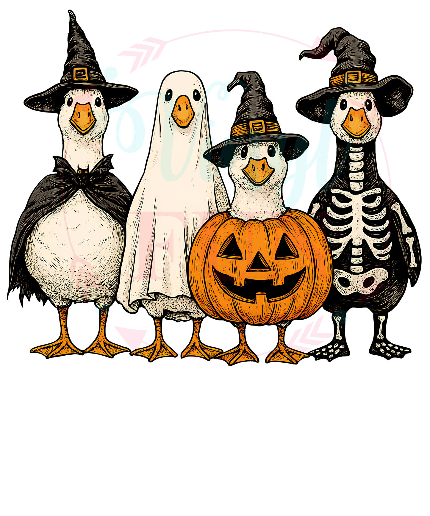 Spooky Geese Transfer -HW7