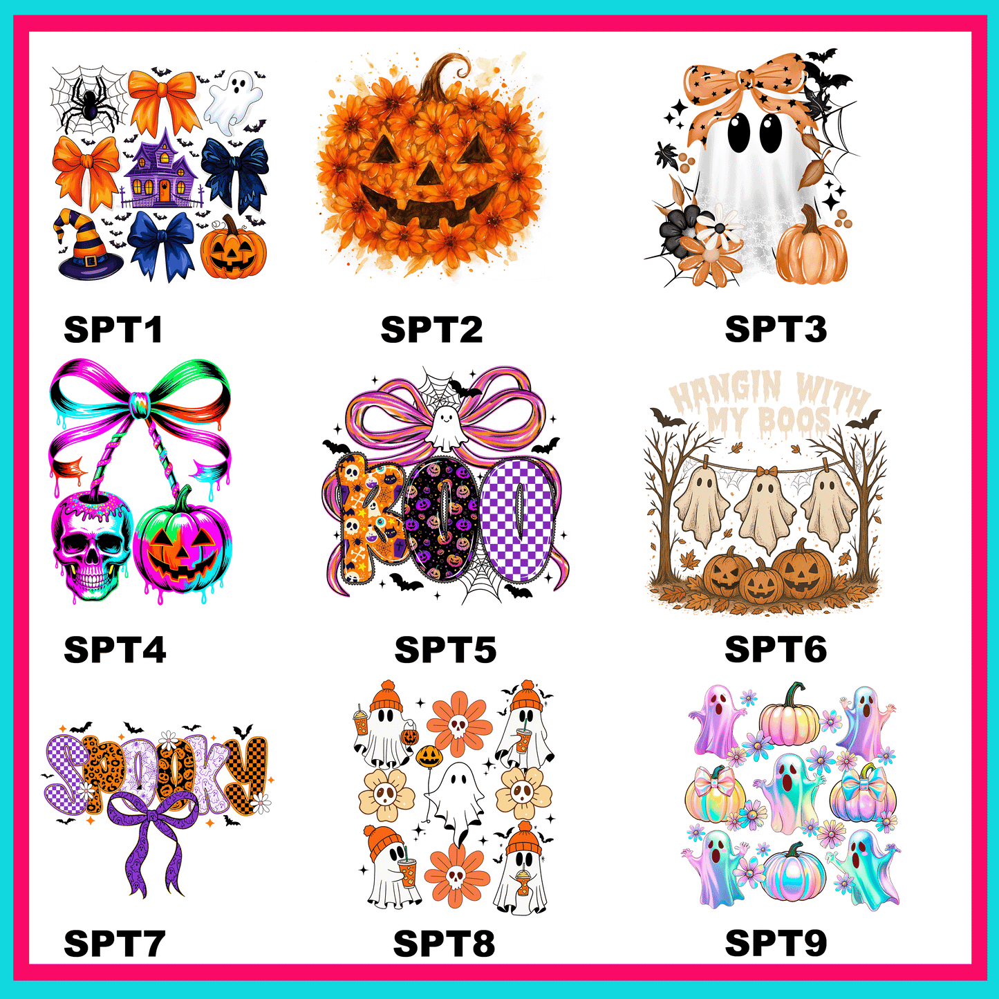Spooky Time Transfers - For Fabrics