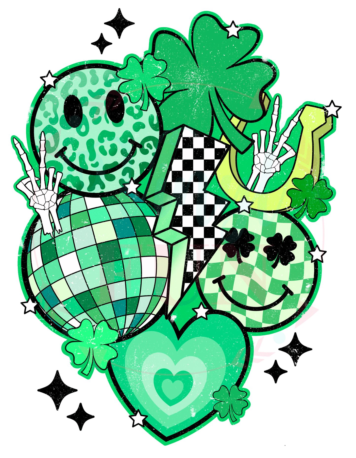 St. Patricks Day Bolt Transfer -PAT2