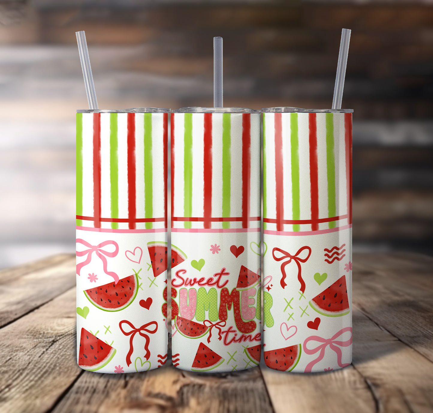 Sweet Summer Time Wrap For Straight Tumbler - S813
