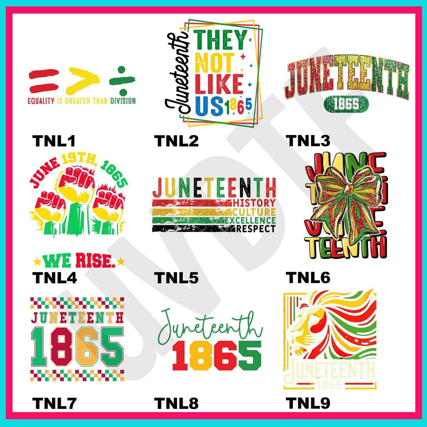 UVDTF They Not Like Us Decals