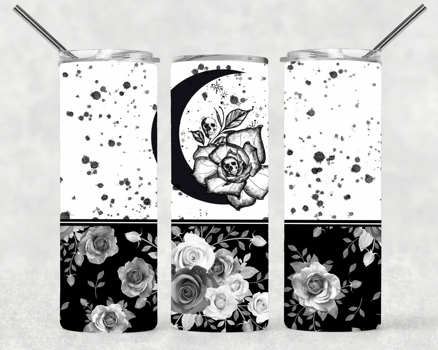 Skellie Moon Wrap For Straight Tumbler-S122