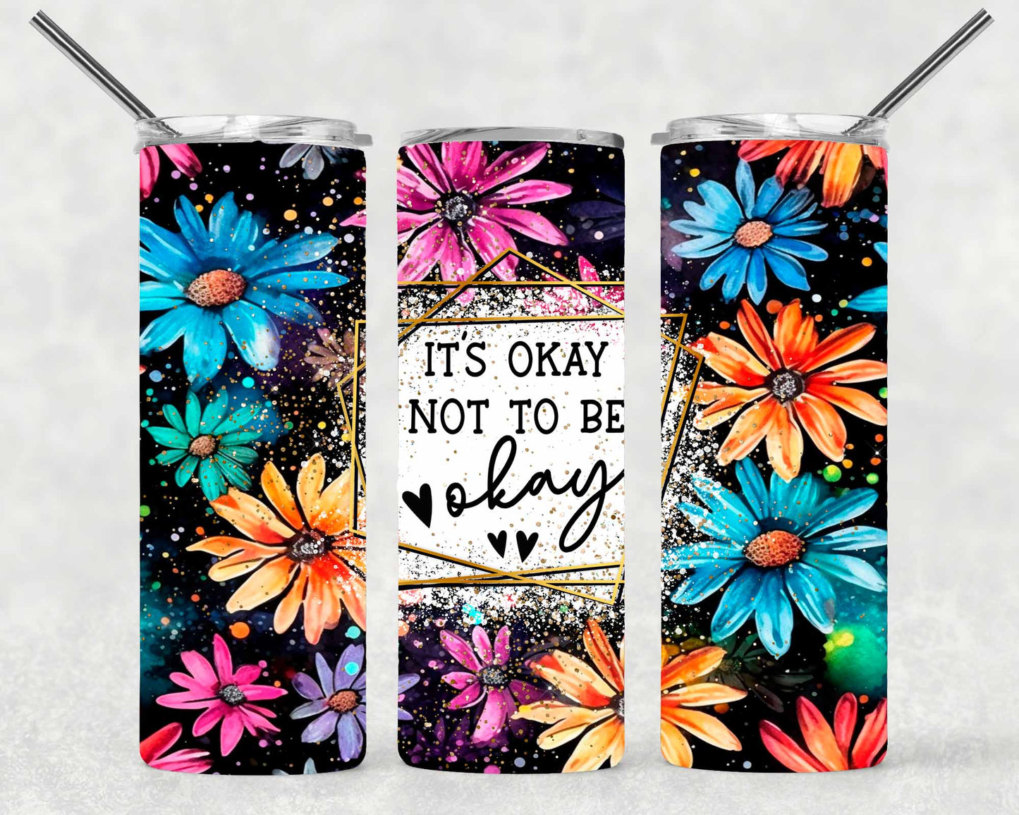 It's Ok Wrap For Straight Tumbler-S187