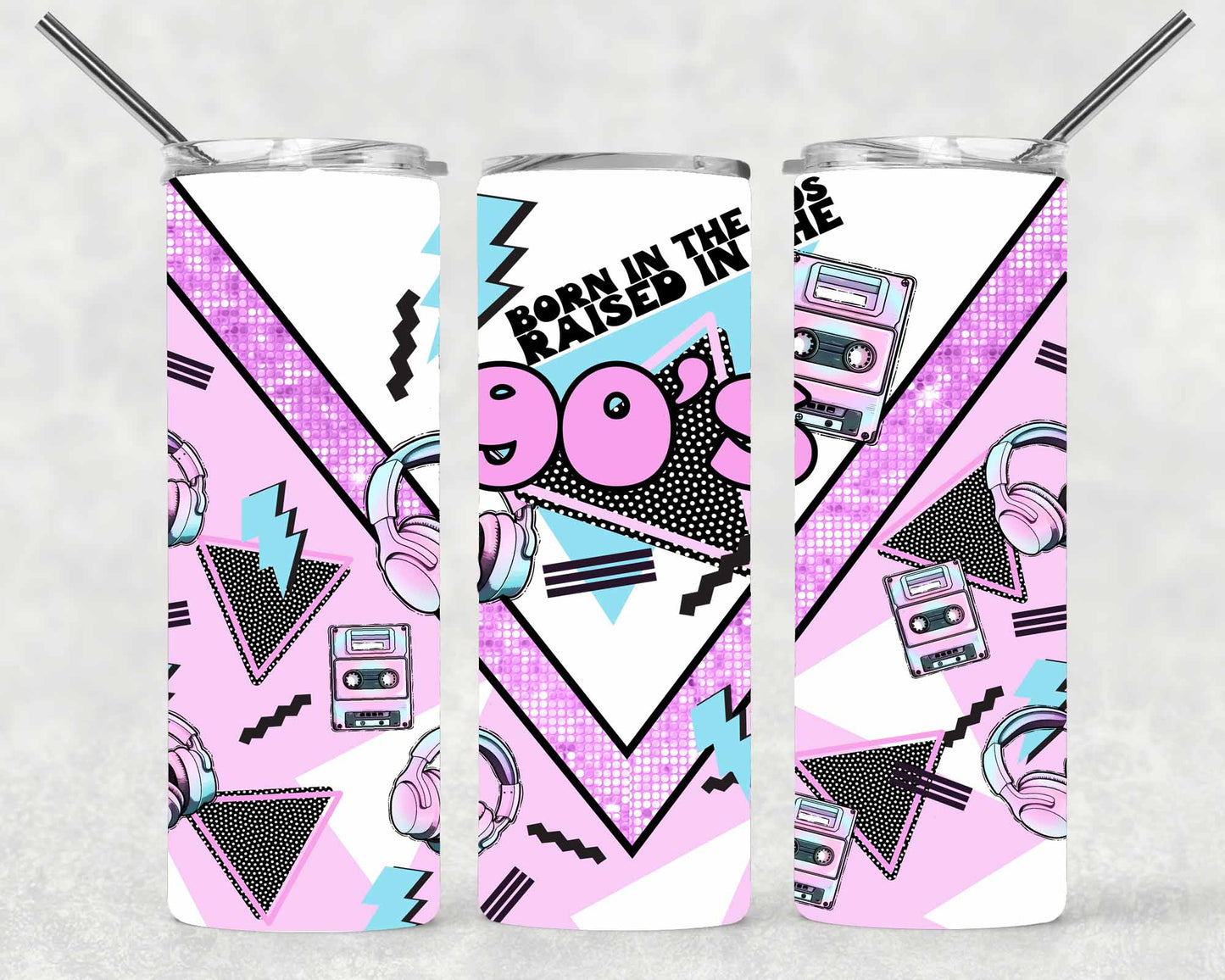 90's Raised Wrap For Straight Tumbler-S153