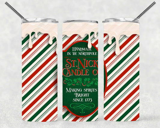 St. Nick Candle Co.  Wrap For Straight Tumbler-S163