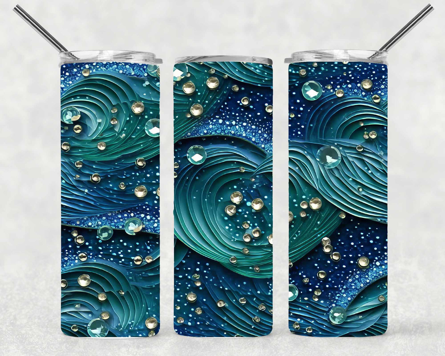 3D Galaxy Wrap For Straight Tumbler-S164