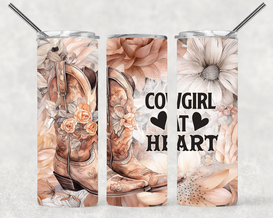 Cowgirl At Heart  Wrap For Straight Tumbler-S85