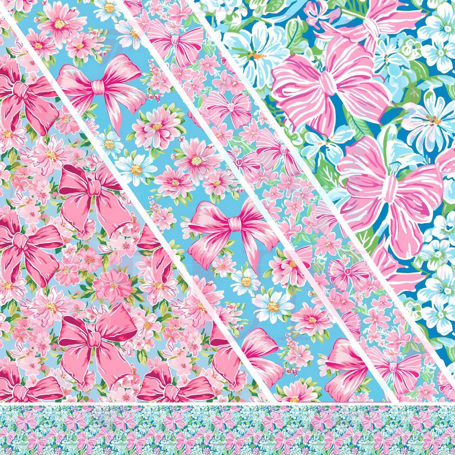 Pattern Party Preppy Bows