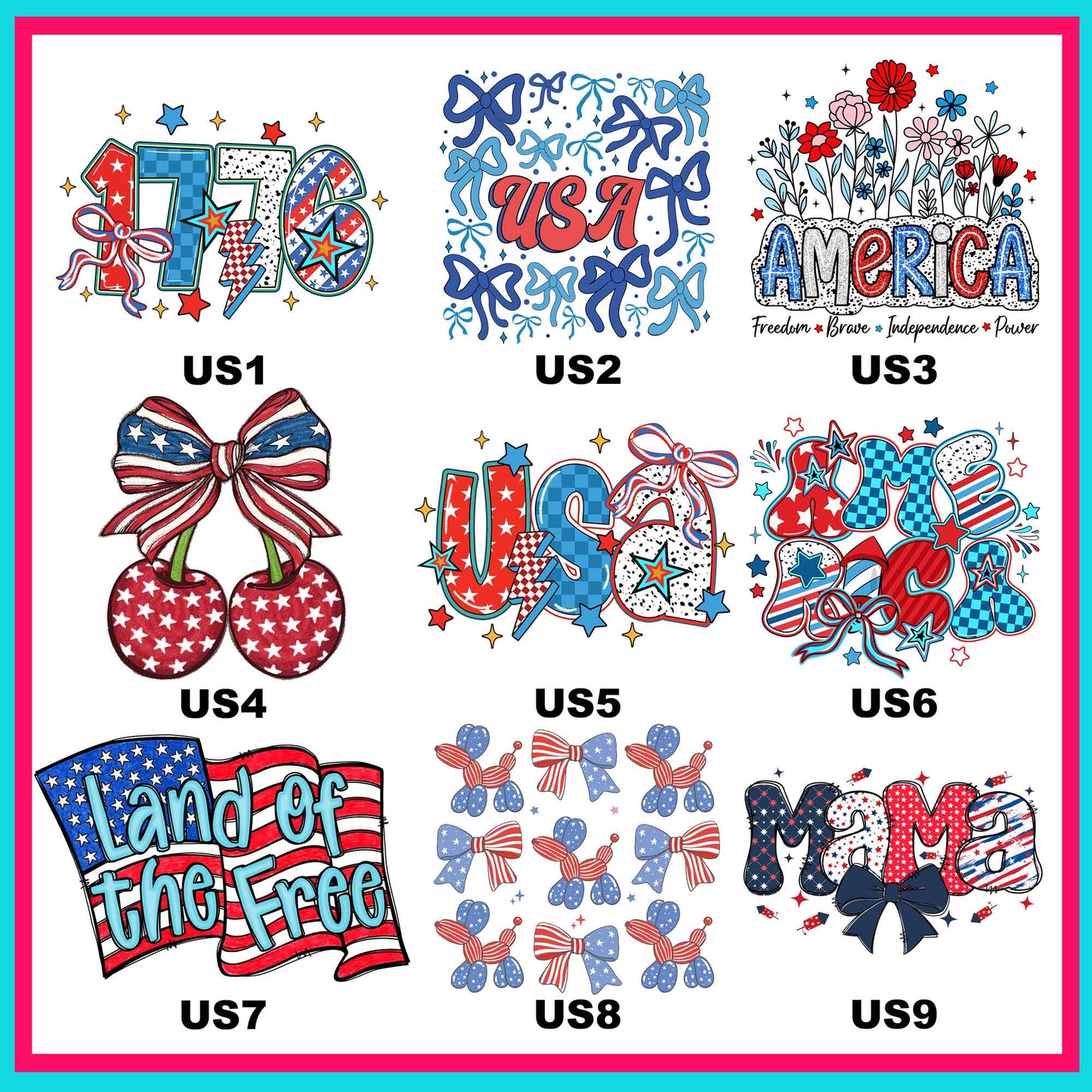 Freedom Fun Transfers- For Fabrics