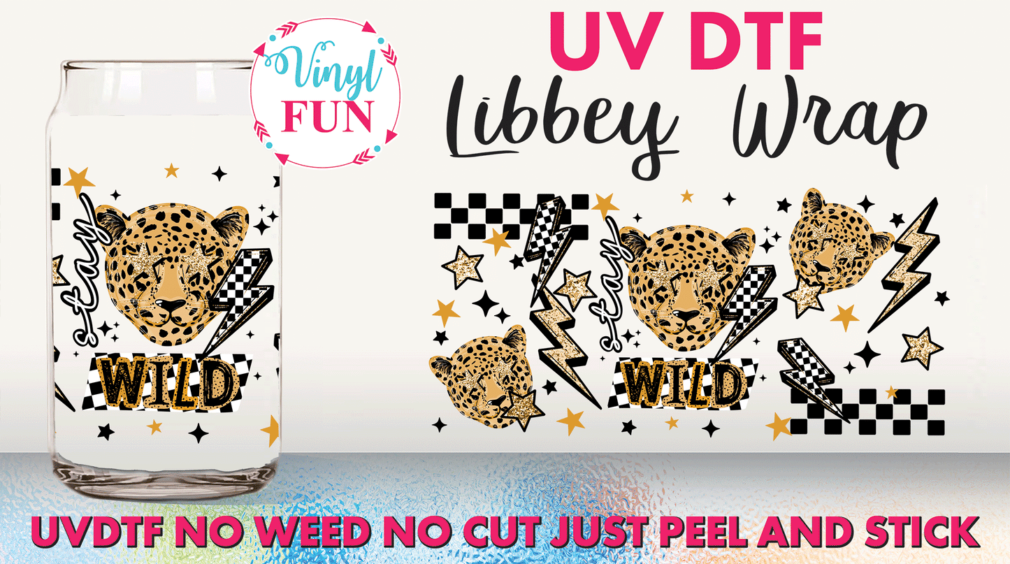 Stay Wild UVDTF Libbey Glass Wrap - UV183