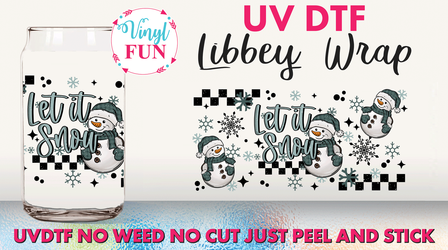Let It Snow UVDTF Libbey Glass Wrap - UV34
