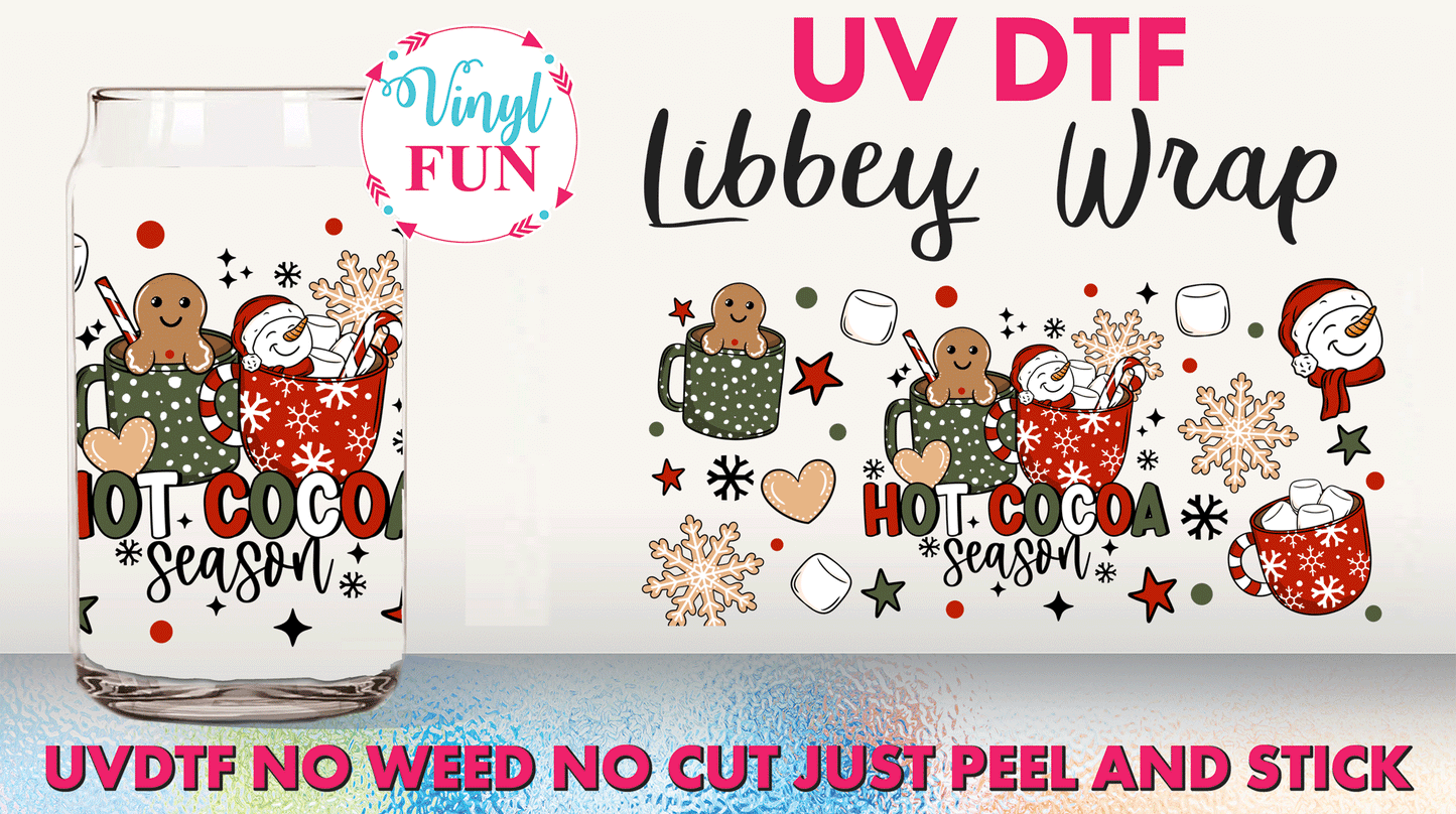 Hot Cocoa Season UVDTF Libbey Glass Wrap - UV12