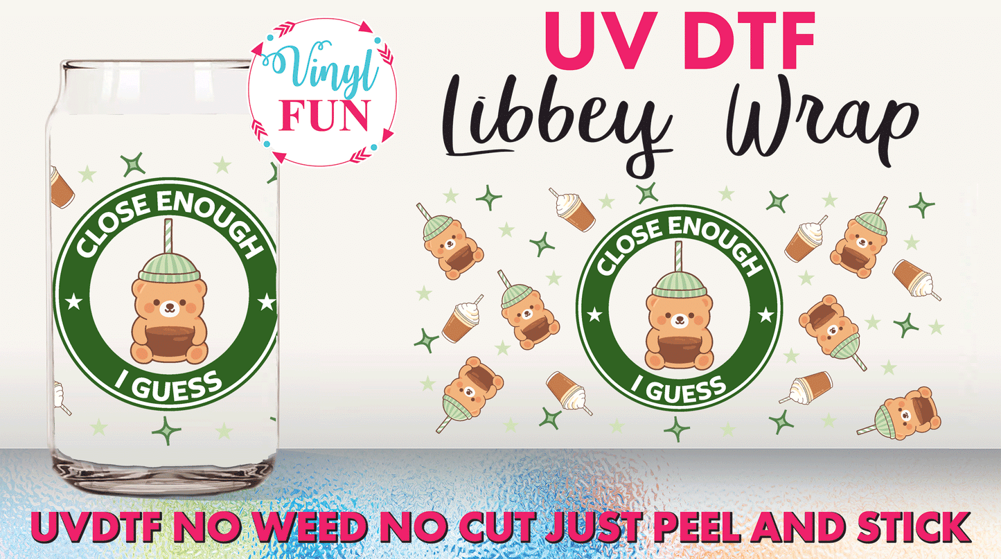 Bear UVDTF Libbey Glass Wrap - UV293