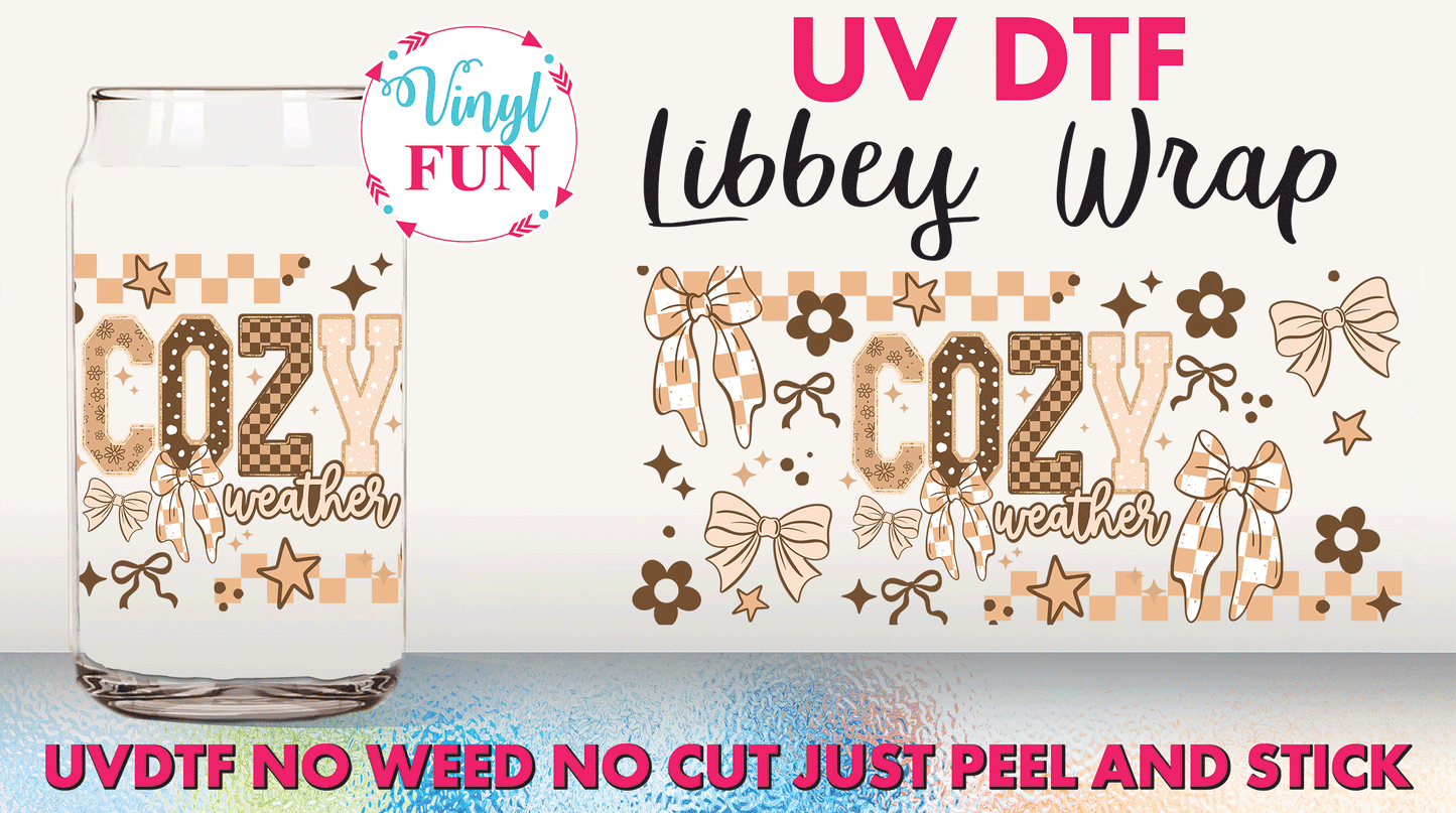 Cozy Weather UVDTF Libbey Glass Wrap - UV289