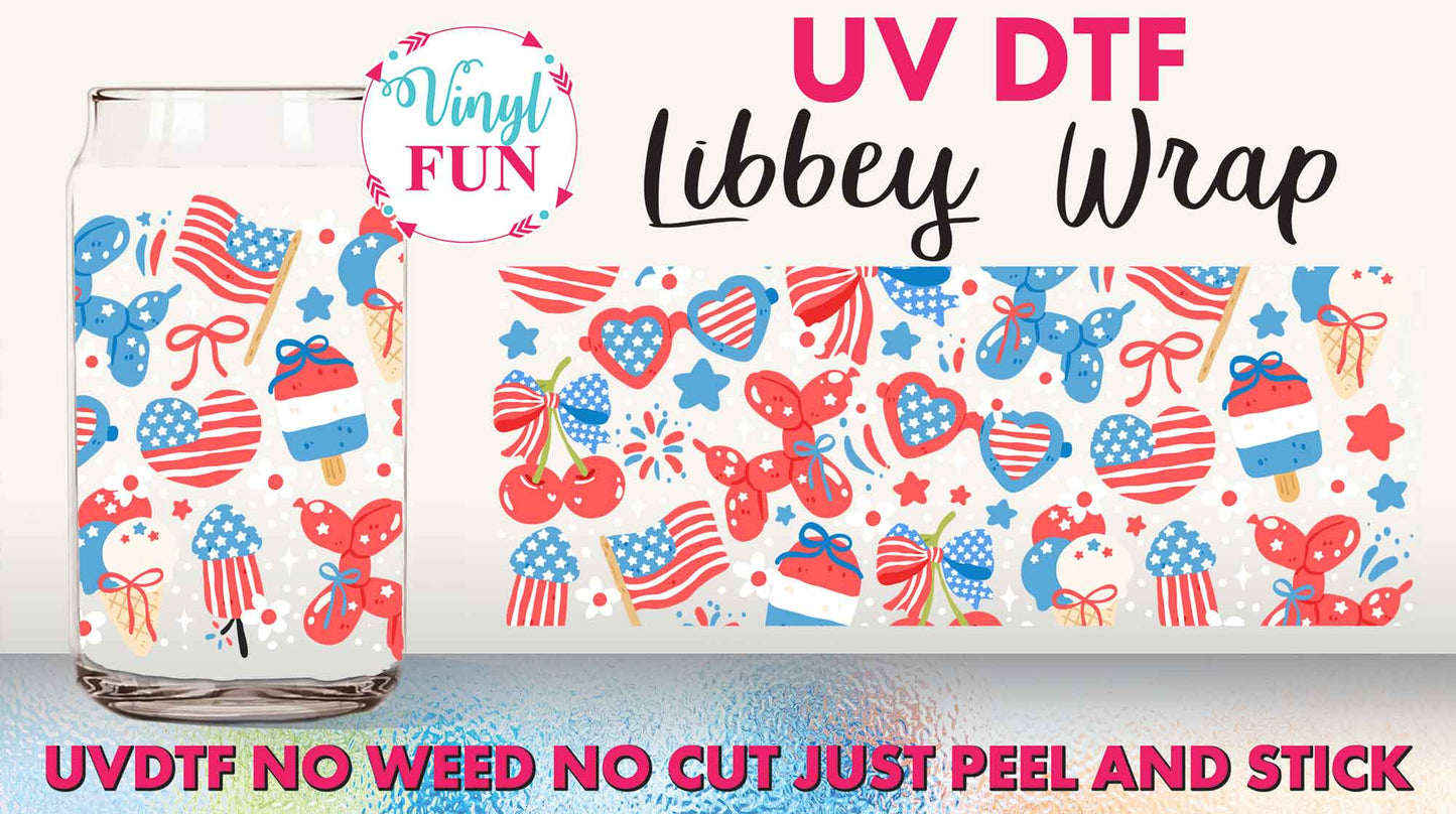 4th Fun UVDTF Libbey Glass Wrap - UV108