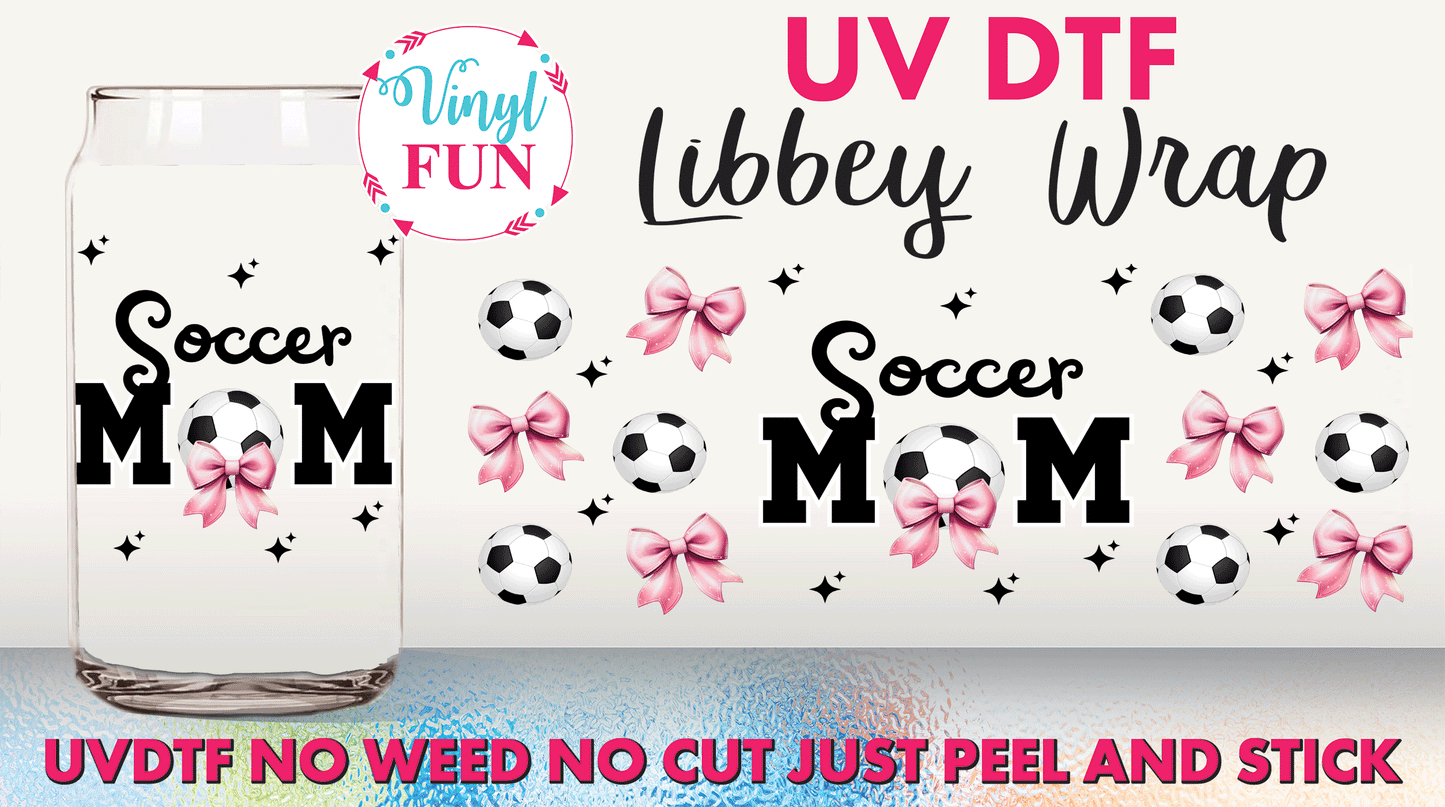 Soccer Mom UVDTF Libbey Glass Wrap - UV116