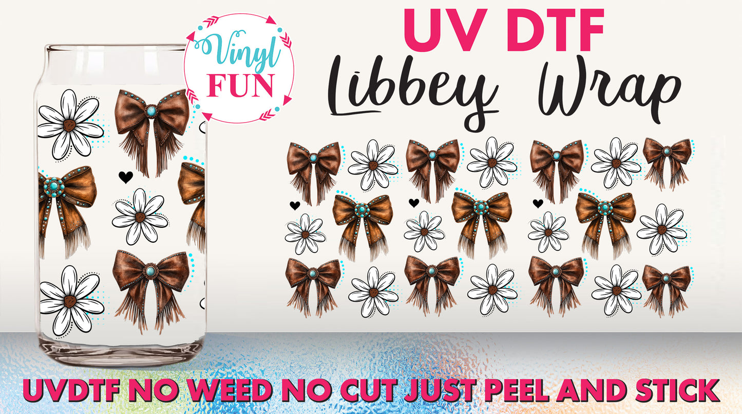 Western Bows Libbey Glass Wrap - UV173