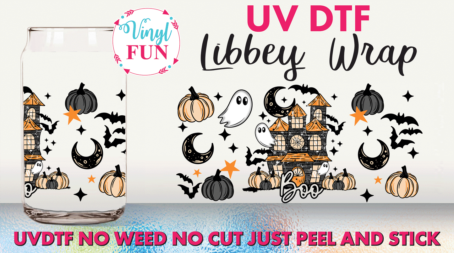 Haunted House UVDTF Libbey Glass Wrap - UV265