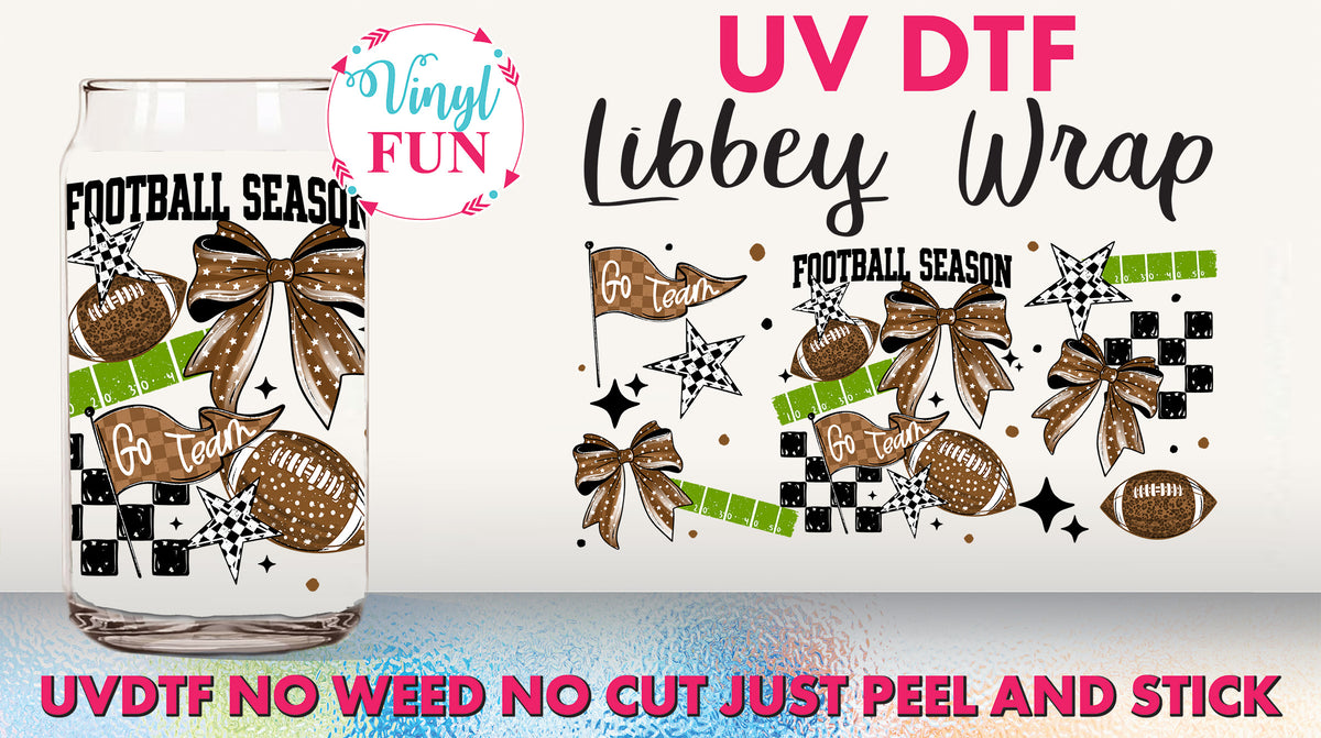 Football Libbey Glass Wrap - UV56