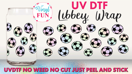 Soccer UVDTF Libbey Glass Wrap - UV81