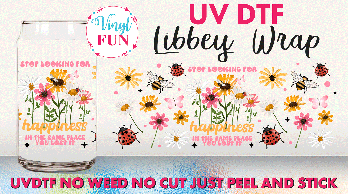 Happiness UVDTF Libbey Glass Wrap - UV85