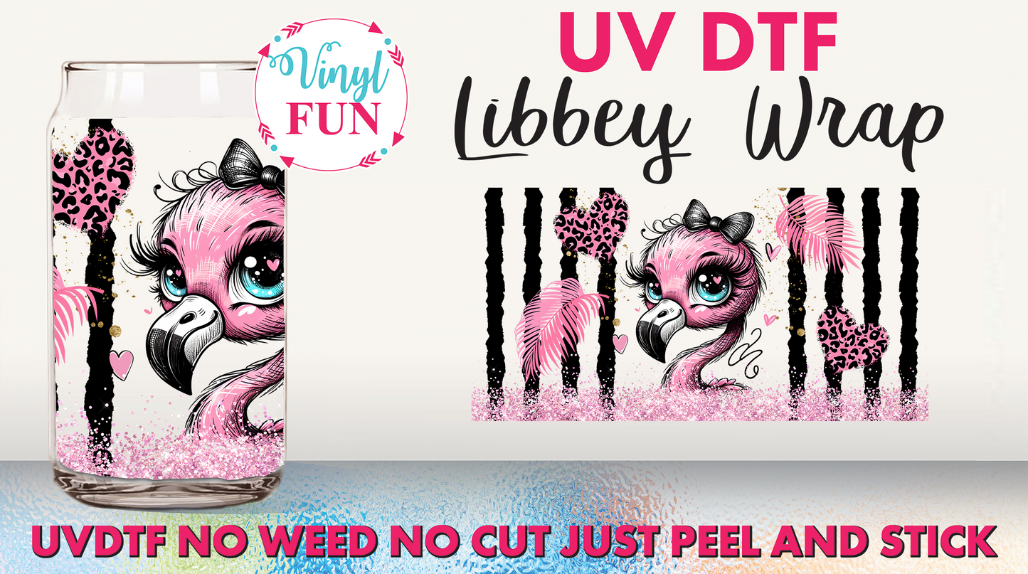 Flamingo Libbey Glass Wrap - UV96