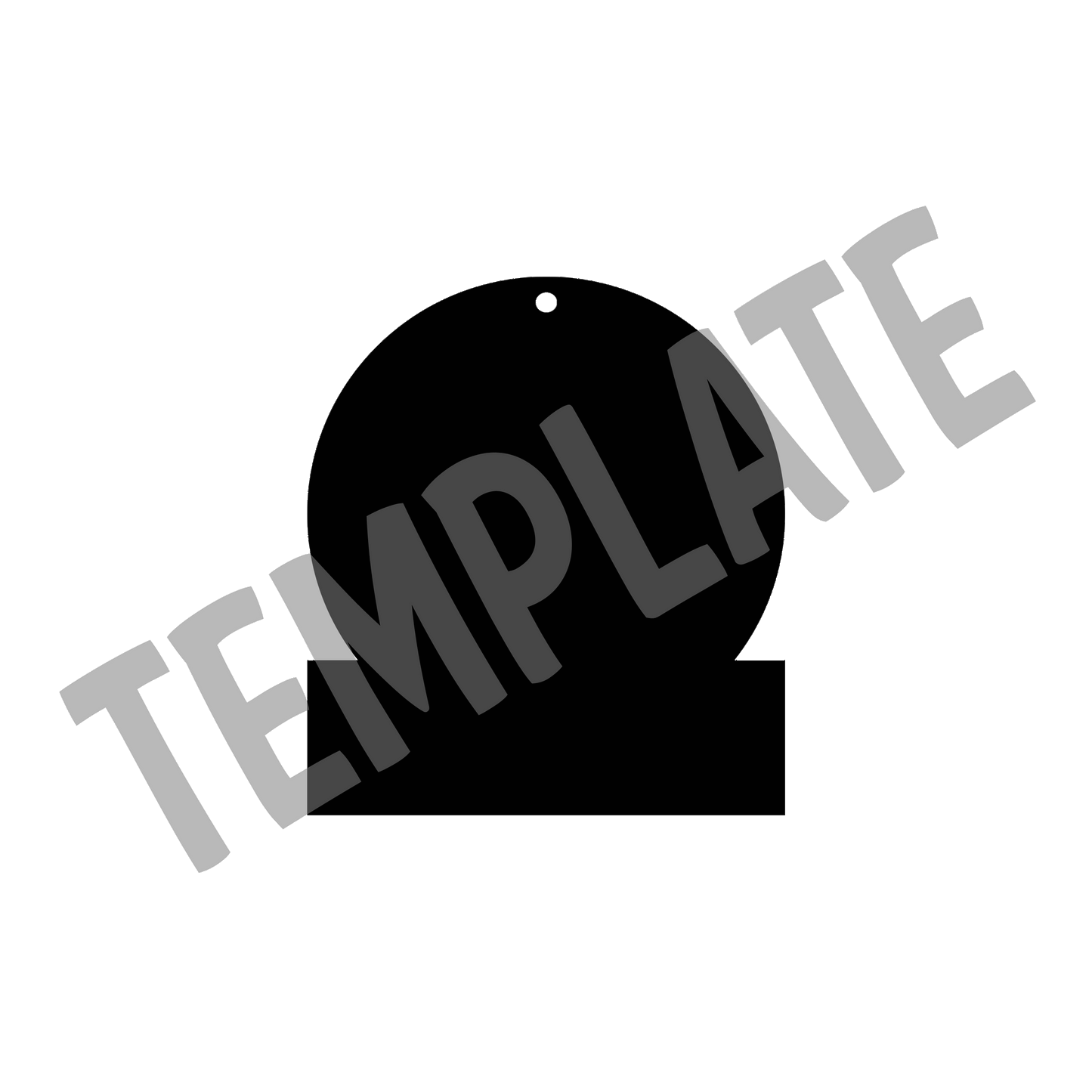 Sport Keychain Template-Digital Download