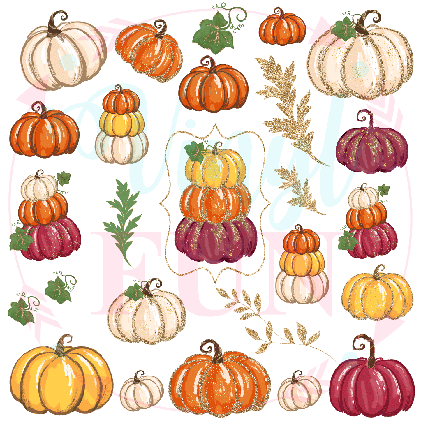 Sparkly Pumpkin Elements