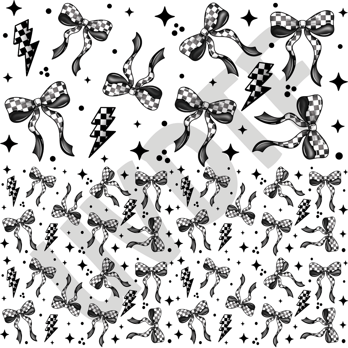 UVDTF Racer Check Bows Elements-X2