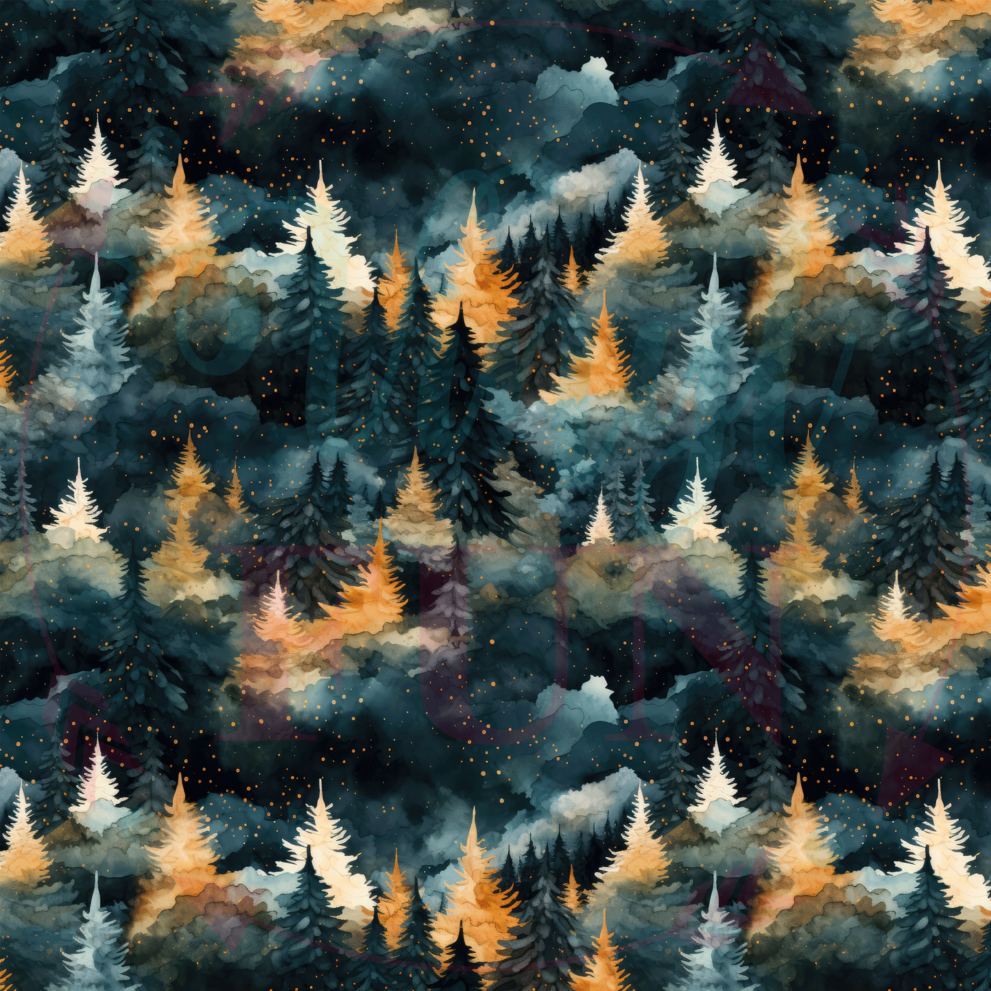 Dark Trees Pattern-A13