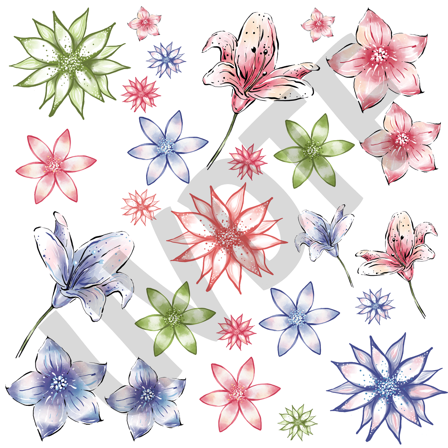 UVDTF Tropical Beauties Elements-X16