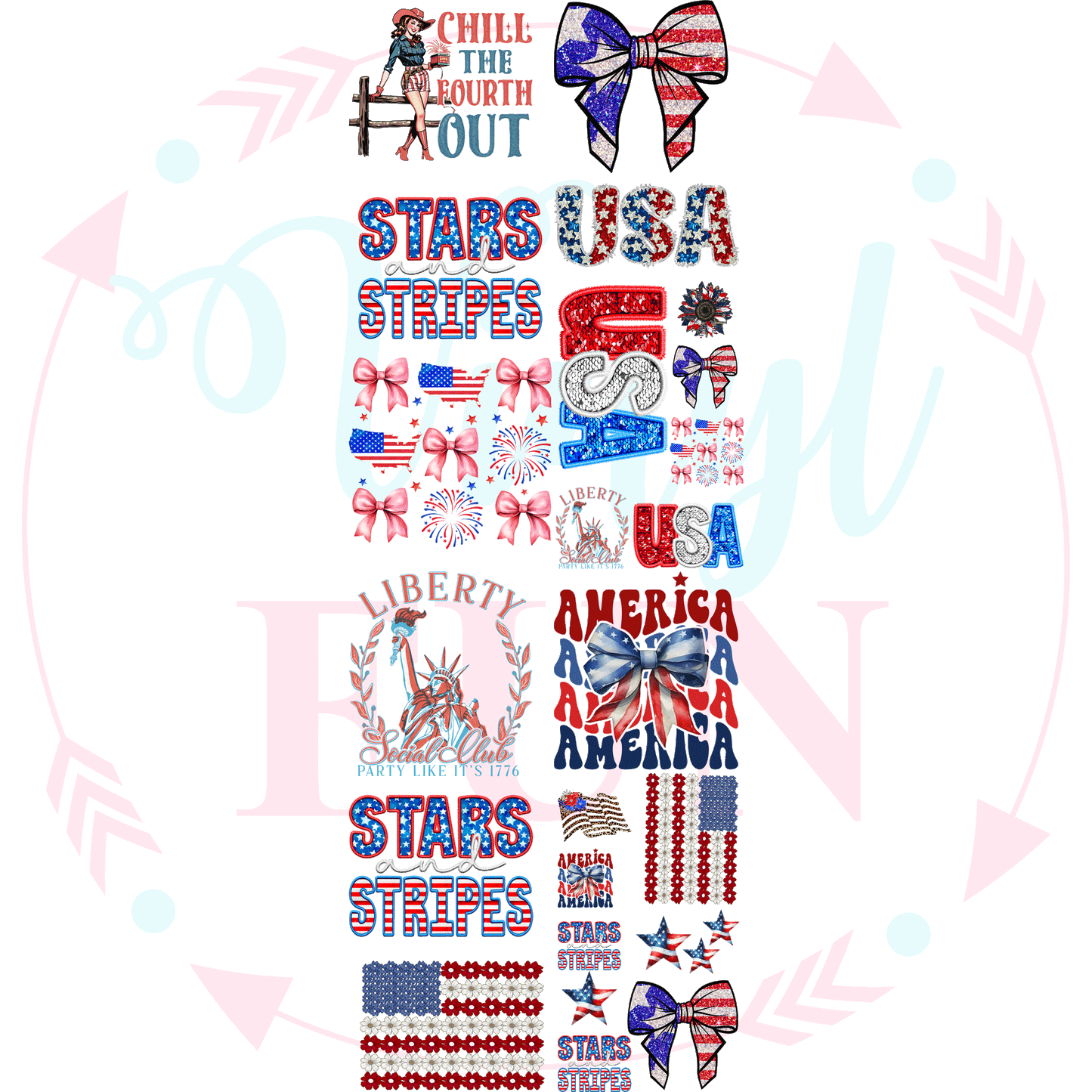 Proud 2 Be Girly Gang Sheet 22"x60"