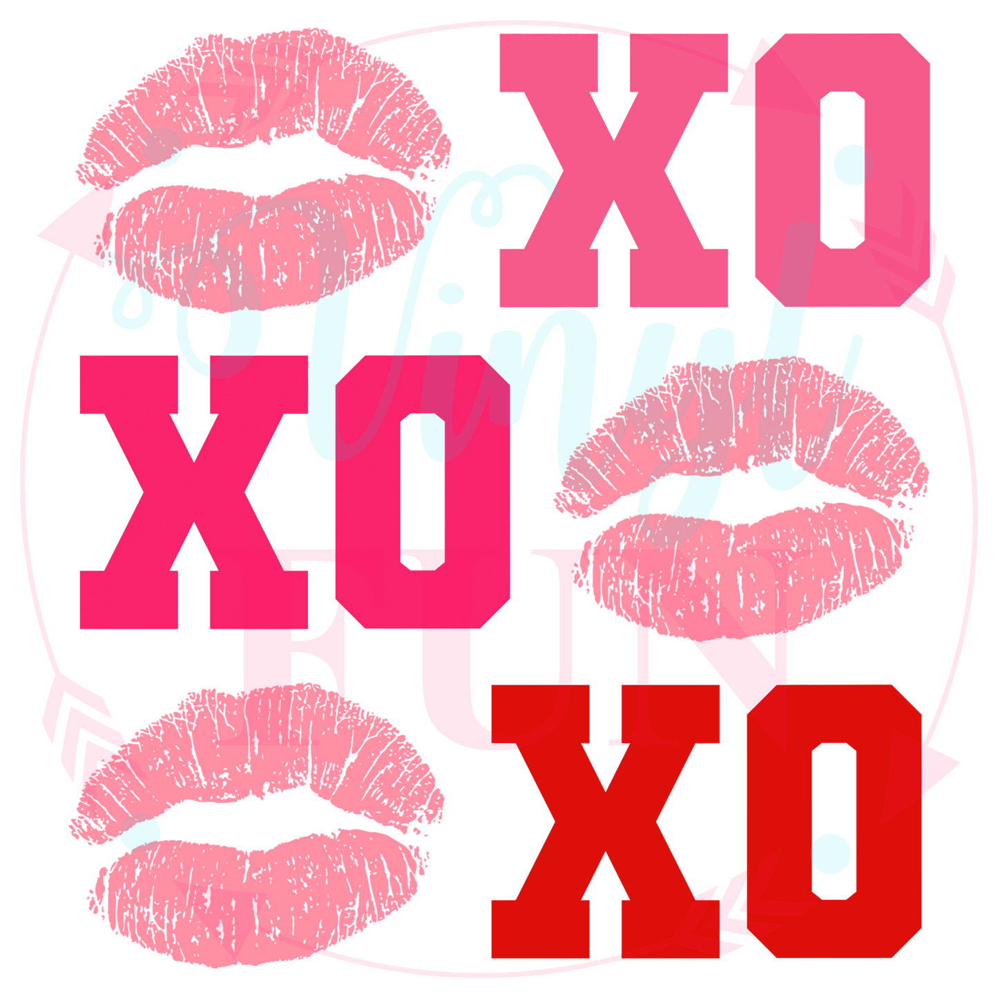 XOXO & Lips Transfer -V8