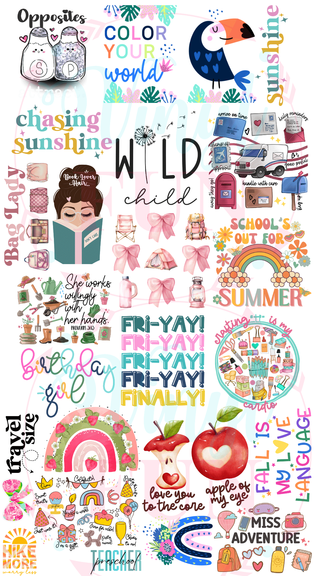 UVDTF Cutey Nicole Ready 2 Roll Gang