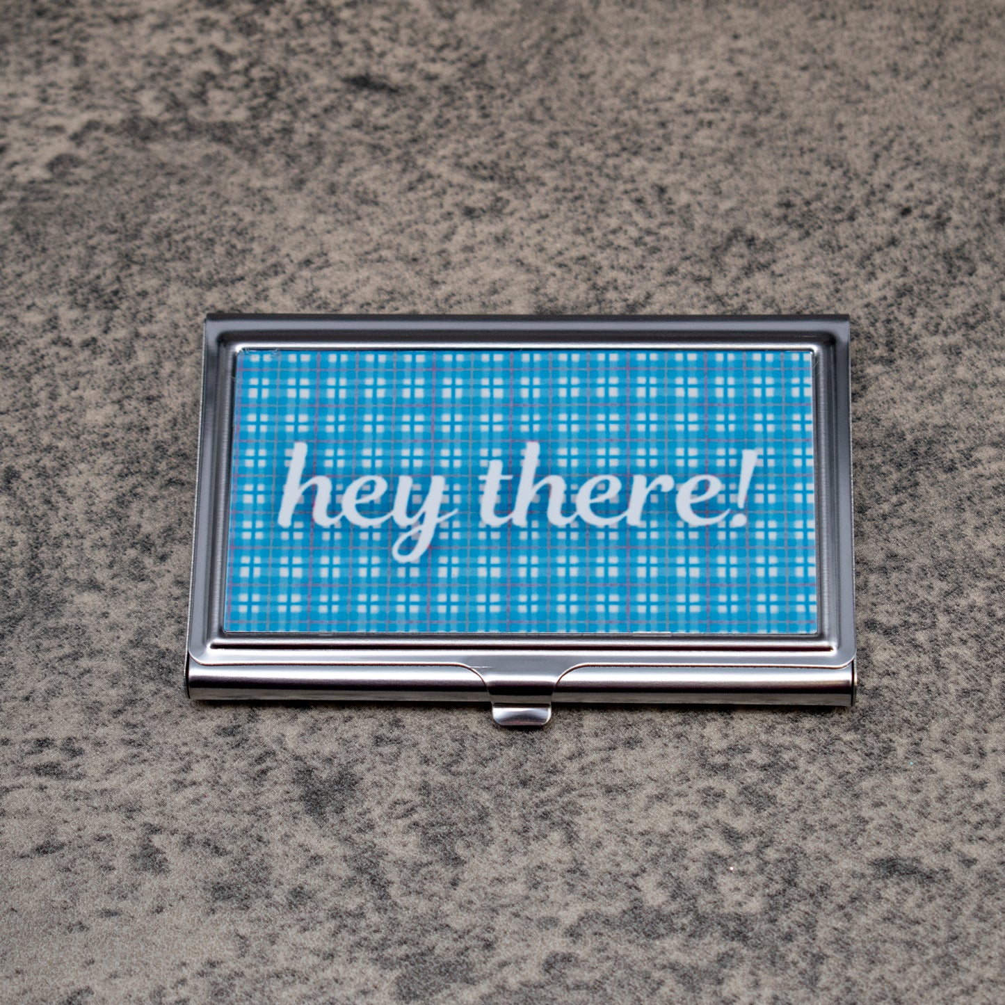 Sleek Stainless Steel Business Card Holder