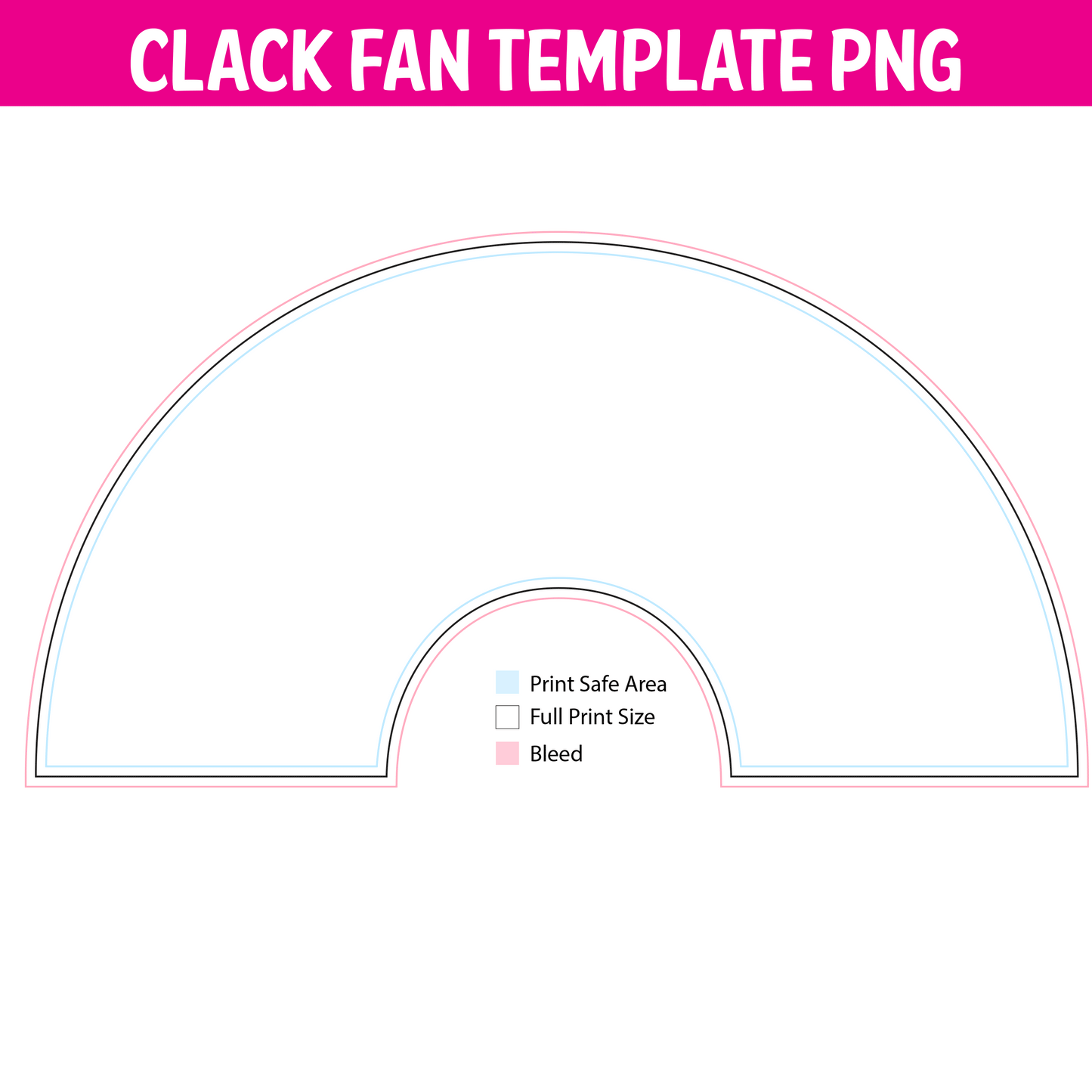 Clack Fan Template-Digital Download